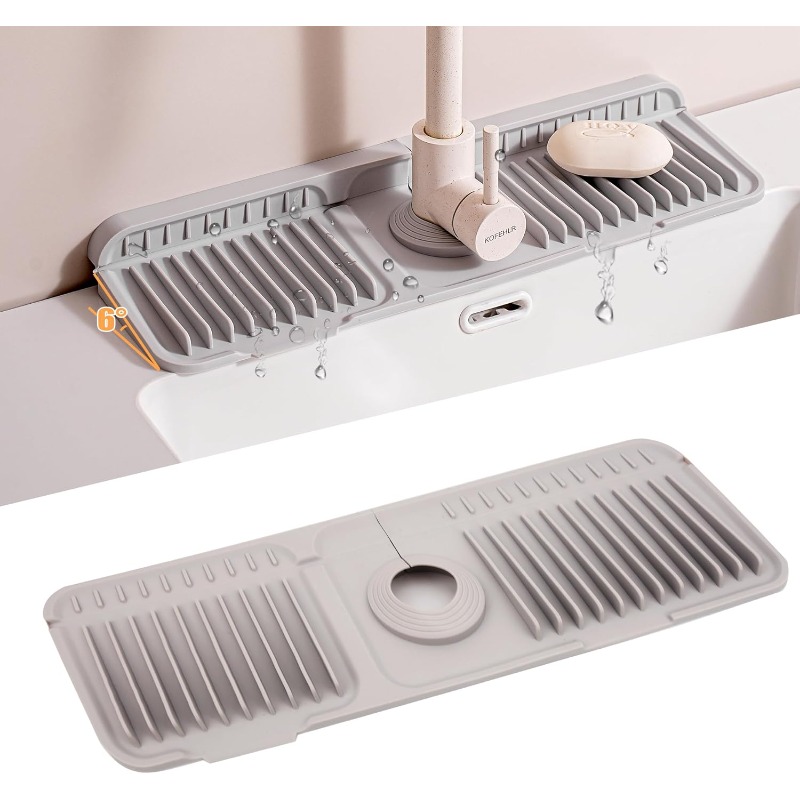 حصيرة سيليكون للمطبخ لمنع تناث - مراجعة Silicone Tap Washer وسعره