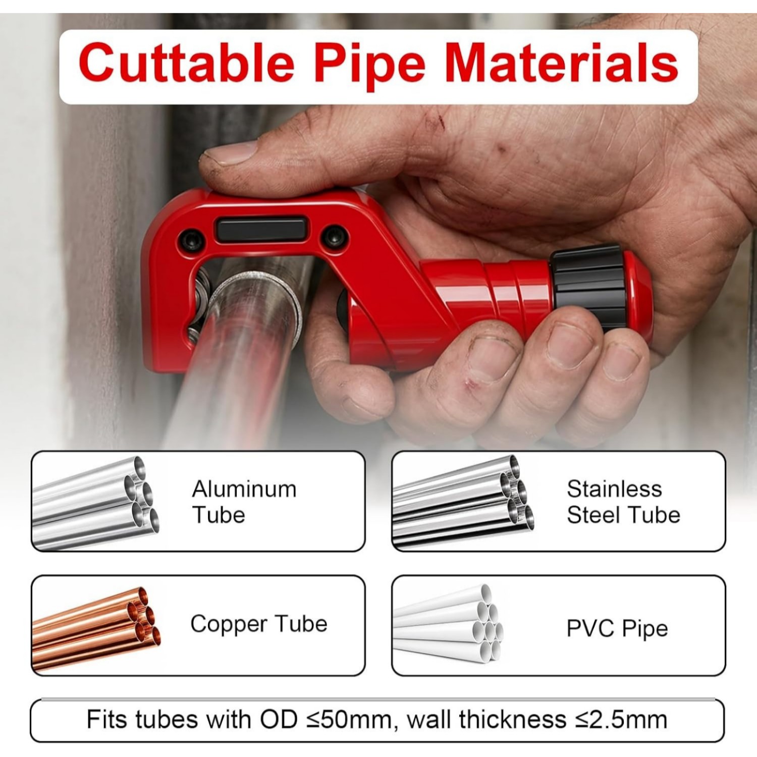 مجموعة أدوات قطع الأنابيب الثق - مراجعة Pipe Cutter Ratchet وسعره
