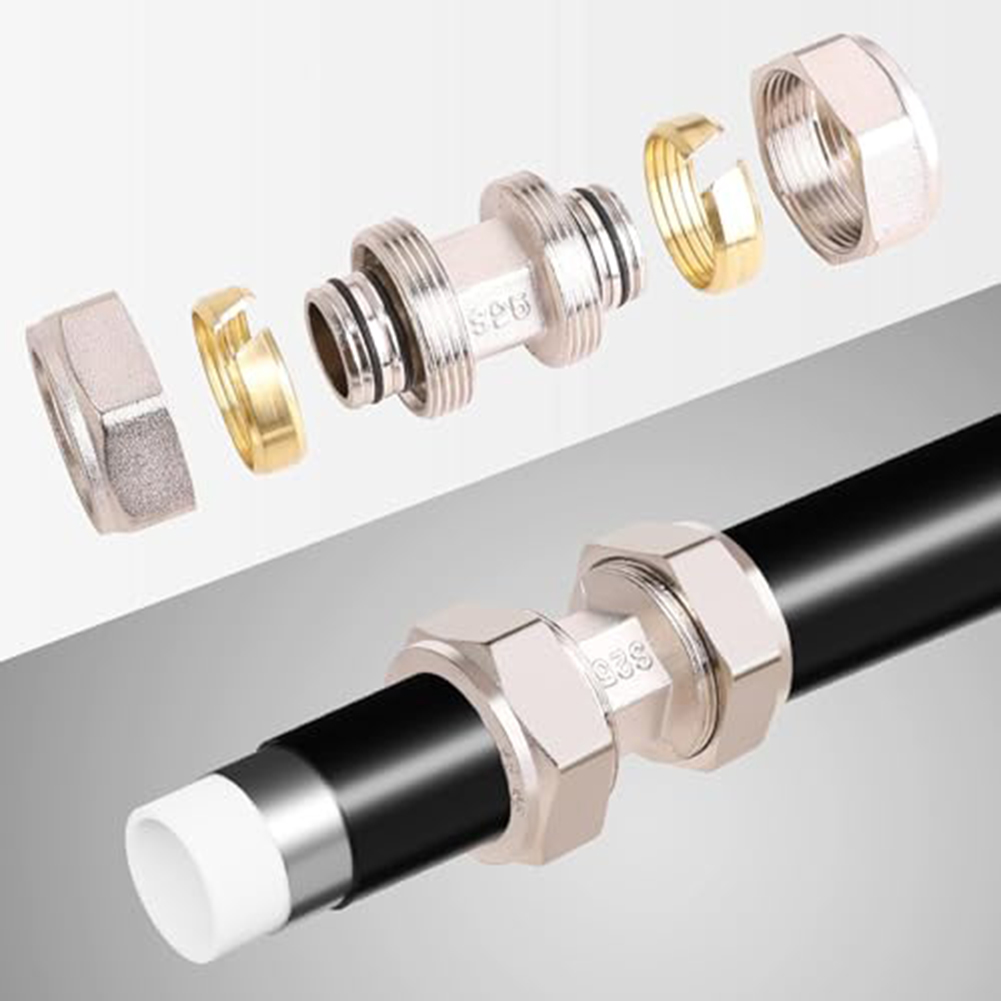 قطعتان من وصلات خطوط الهواء ال - مراجعة Compression Fitting Brass وسعره