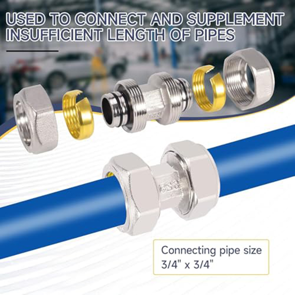قطعتان من وصلات خطوط الهواء ال - مراجعة Compression Fitting Brass وسعره